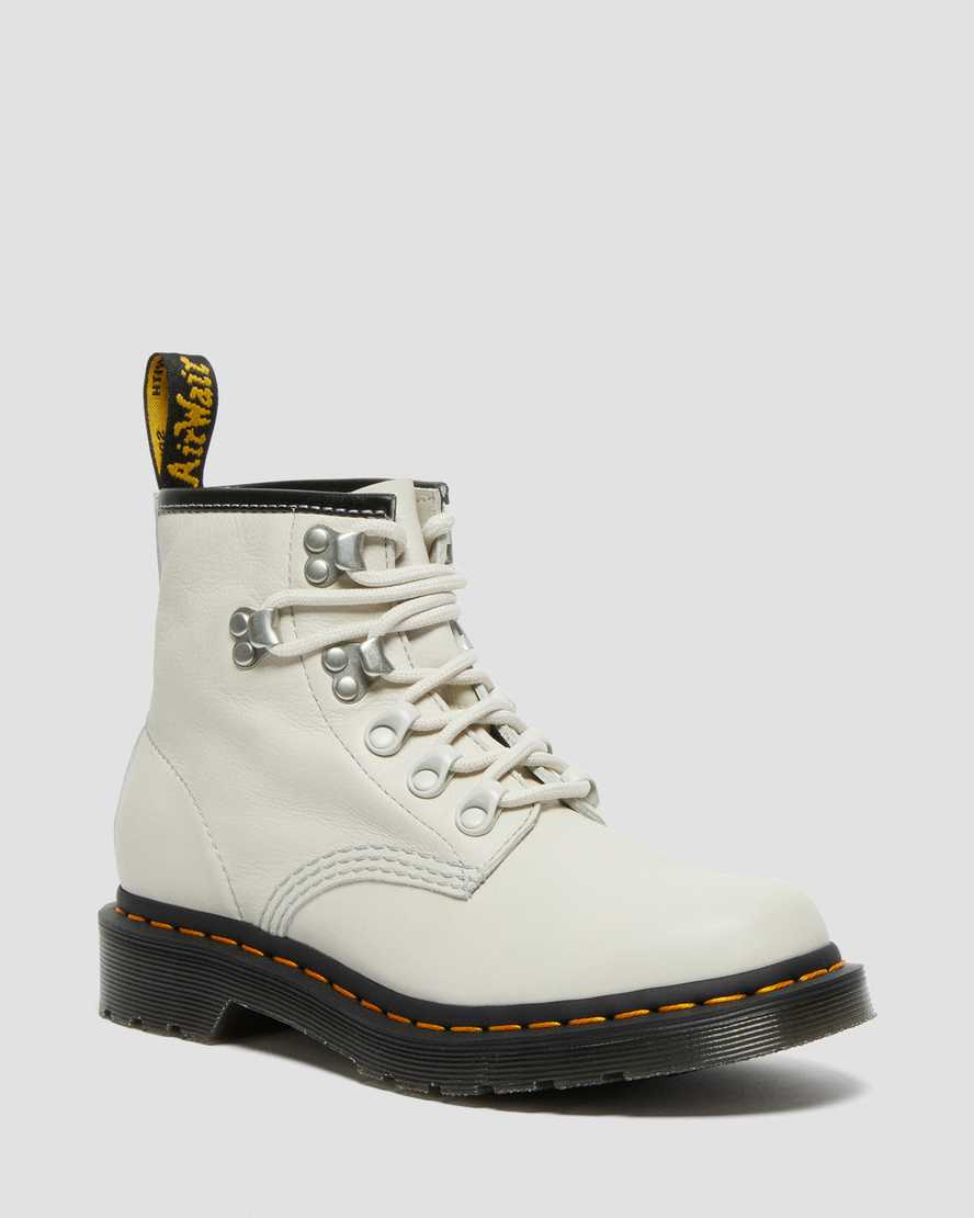 Dr. Martens 101 Hardware Virginia Nahka Naisten Nilkkurit - Beige Nilkkurit [264-VCSFQY]